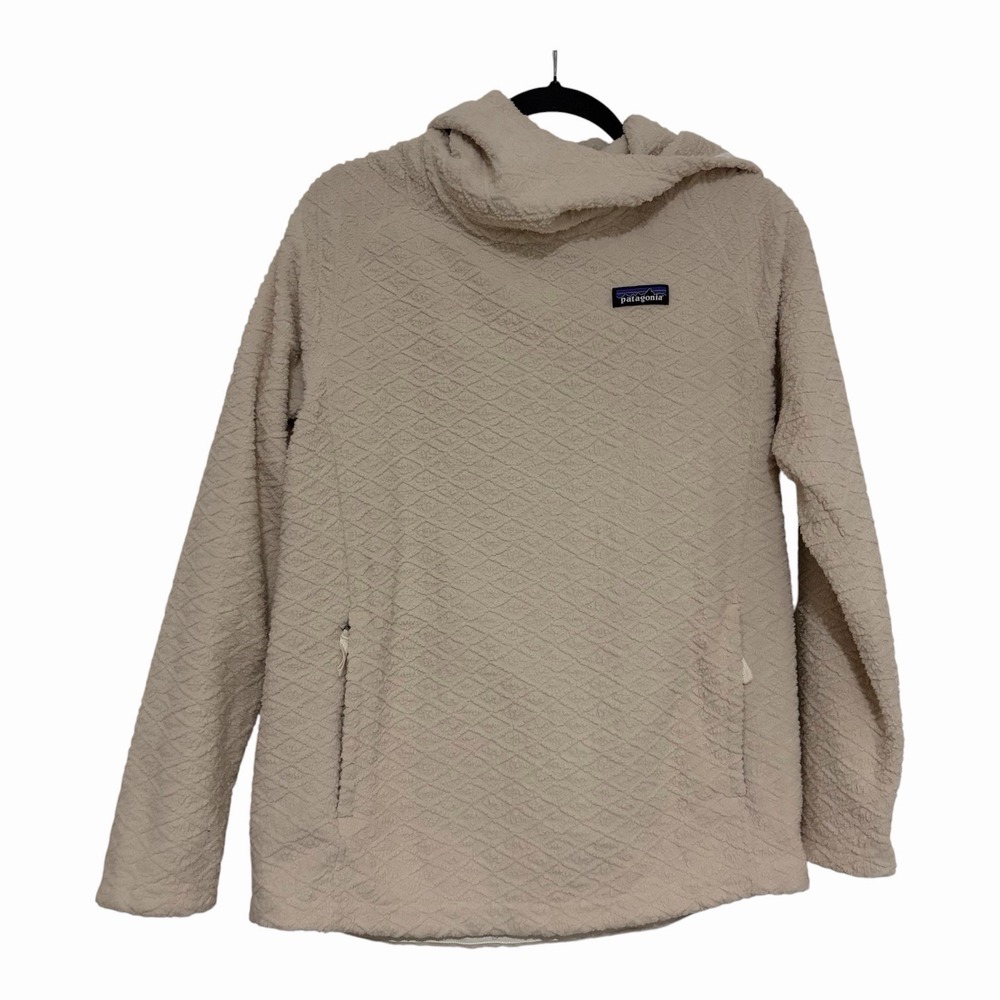 Patagonia W's Diamond Capra Hoody Cream Ivory Size Medium Pullover